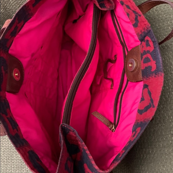 Vintage Dooney and Burke Canvas with Leather Trim - Picture 8 of 15